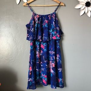 Xhilaration Floral Spaghetti Strap Dress